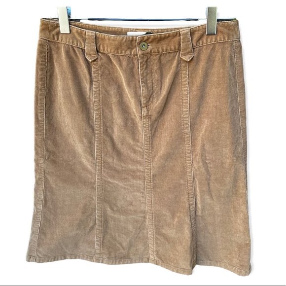 Eddie Bauer Pinwale Corduroy Skirt Sz 10 - Picture 1 of 13